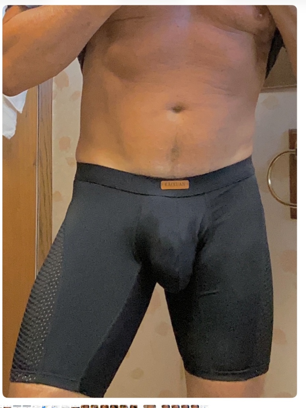 Black medium jammer , mesh sides super comfortable with support